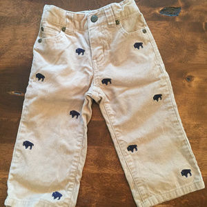 Janie & Jack courduroy buffalo print pants 12-18m